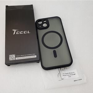TOCOL Magnetic Phone Case for iPhone 13 (Translucent Matte Black)